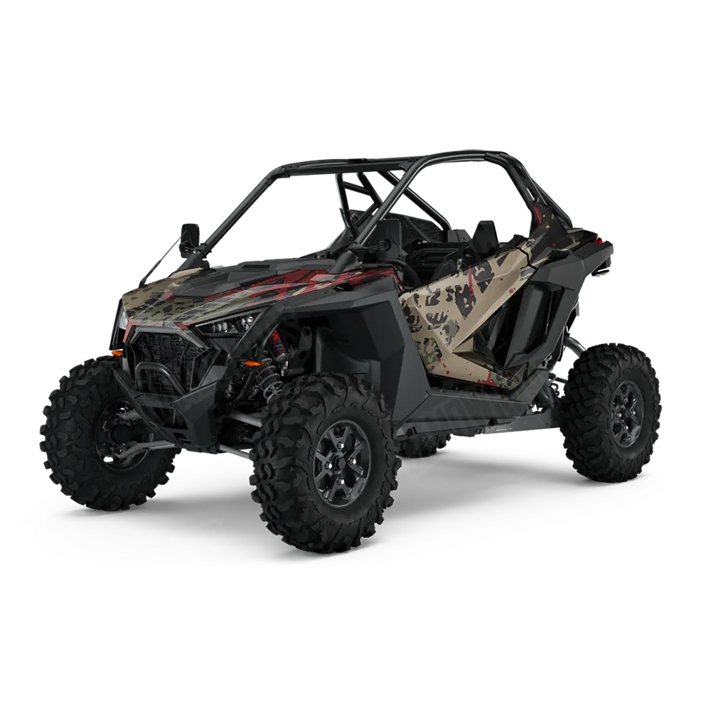 Tire Splatter Militant Red UTV Wraps