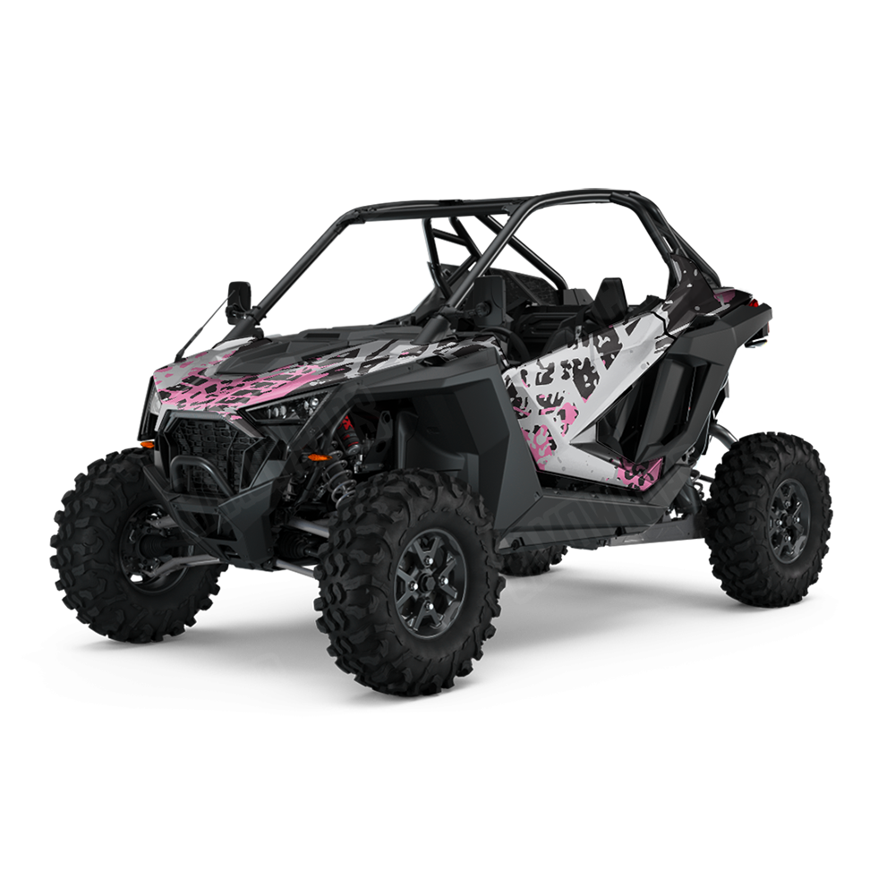 Tire Splatter Pink Tiger UTV Wraps
