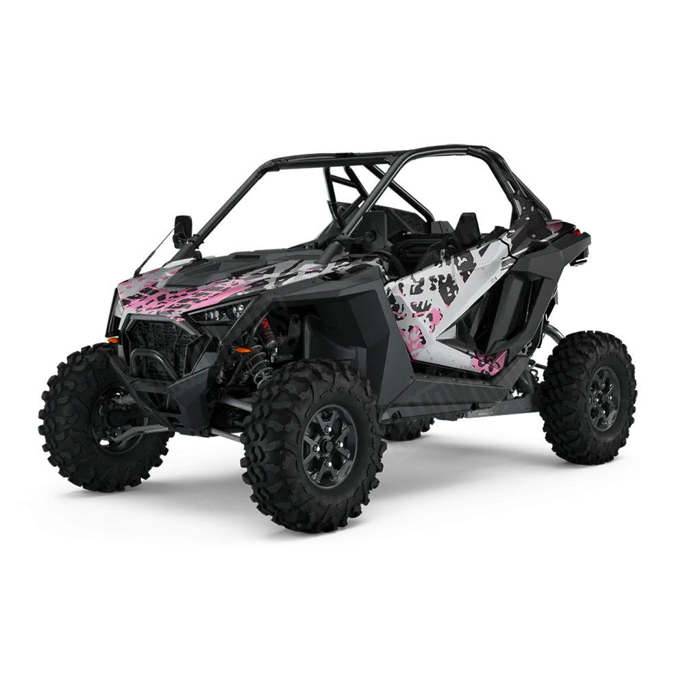 Tire Splatter Pink Tiger UTV Wraps