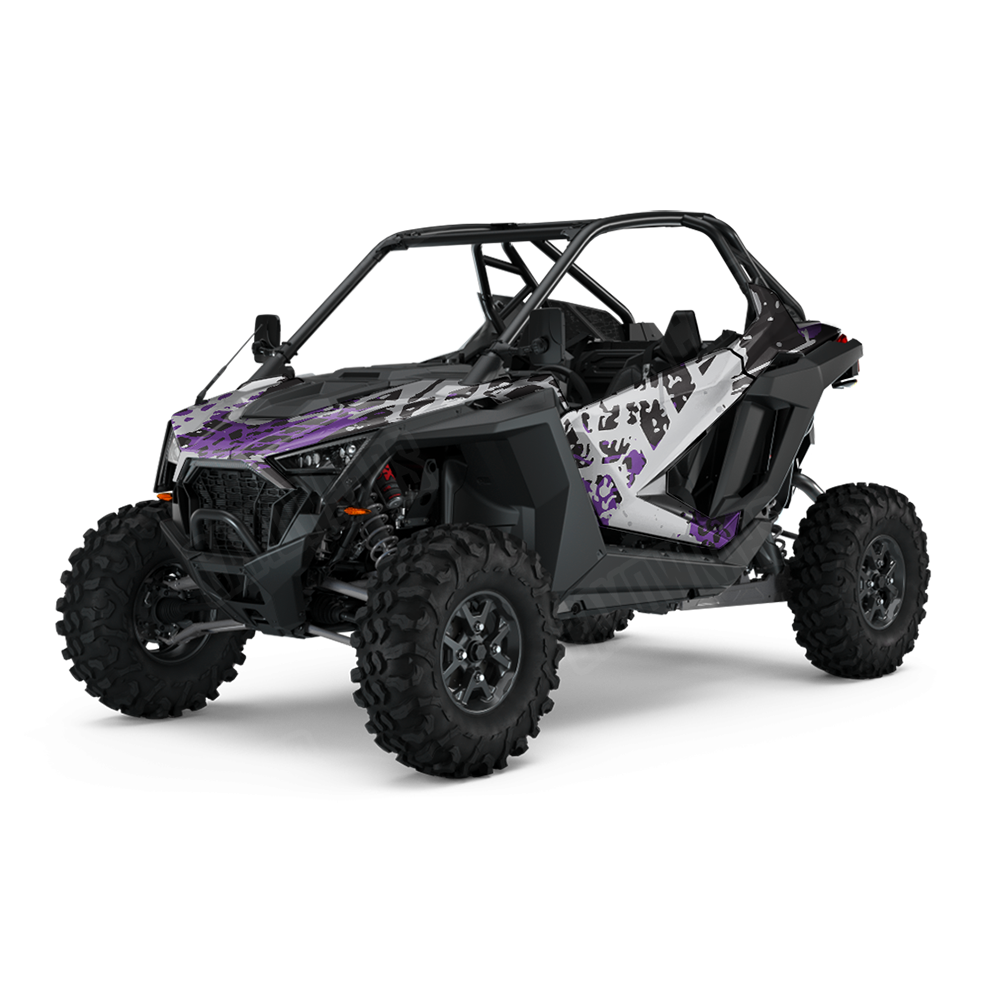 Tire Splatter Purple Tiger UTV Wraps