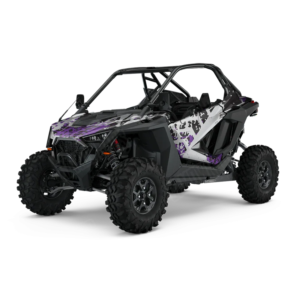 Tire Splatter Purple Tiger UTV Wraps