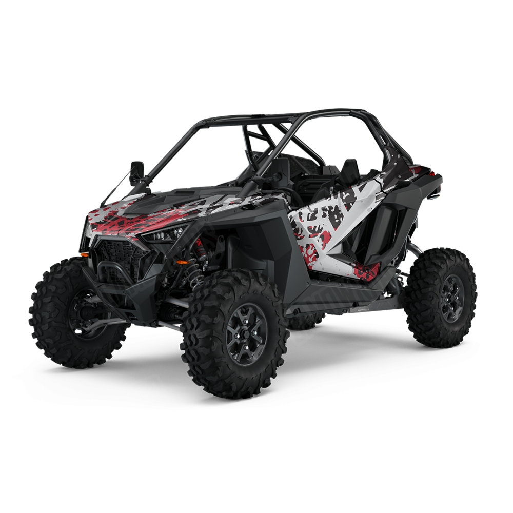 Tire Splatter Red Tiger UTV Wraps