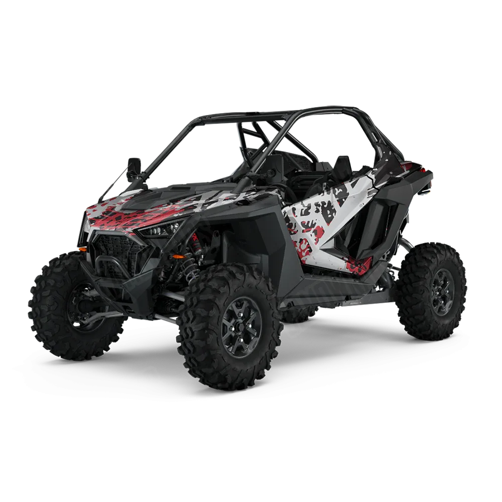 Tire Splatter Red Tiger UTV Wraps