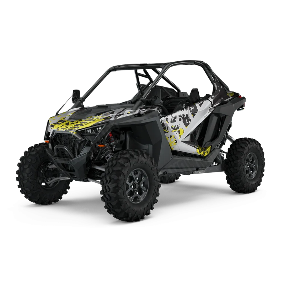Tire Splatter Yellow Tiger UTV Wraps
