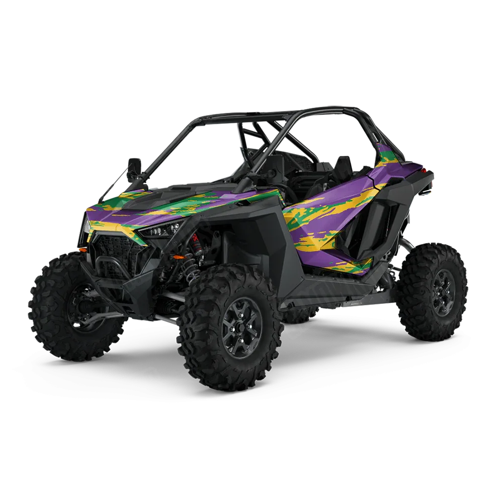 Vietnam Tiger Stripe Mardi Gras UTV Wraps