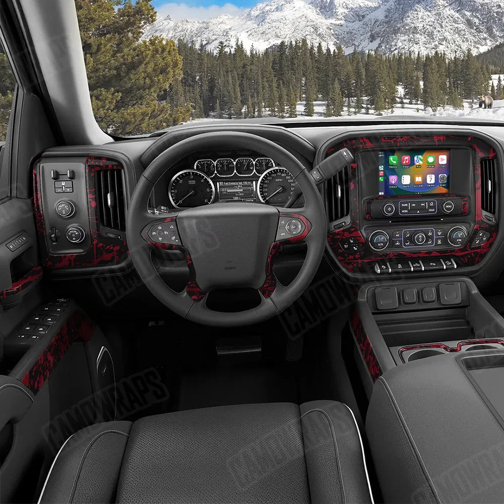 Bloodbath Black Car Interior Skins