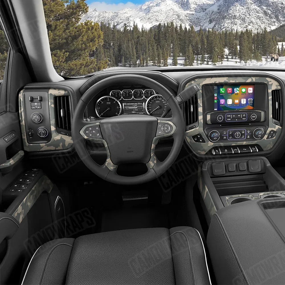 Erratic Army Car Interior Skins