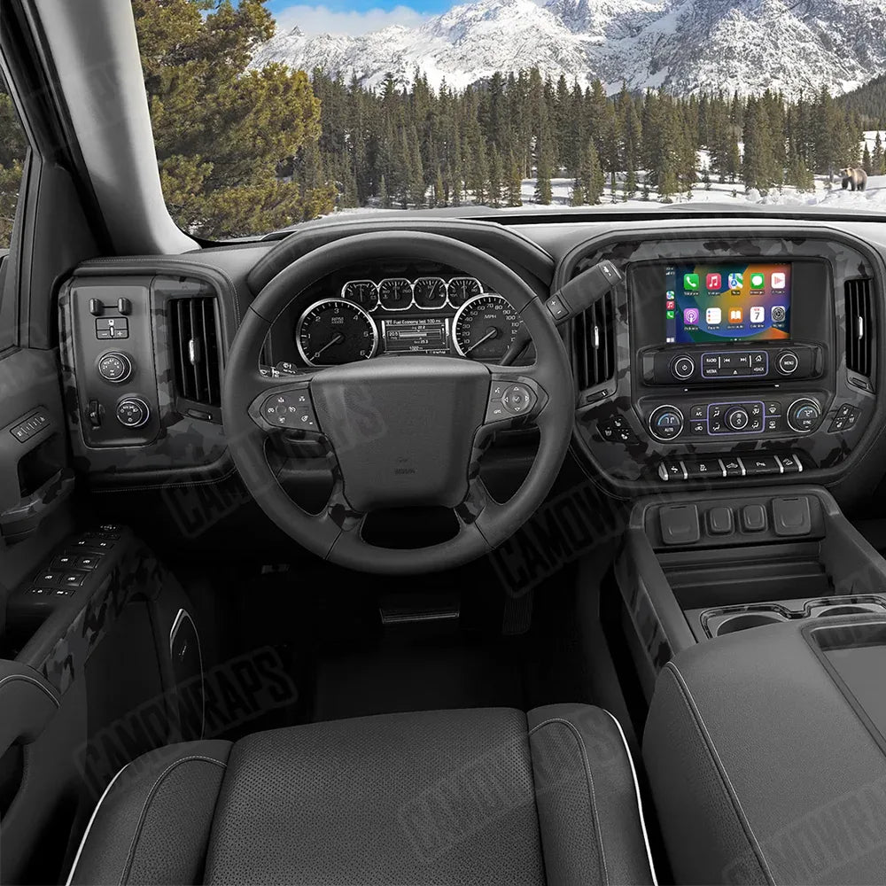 Erratic Elite Black Car Interior Skins