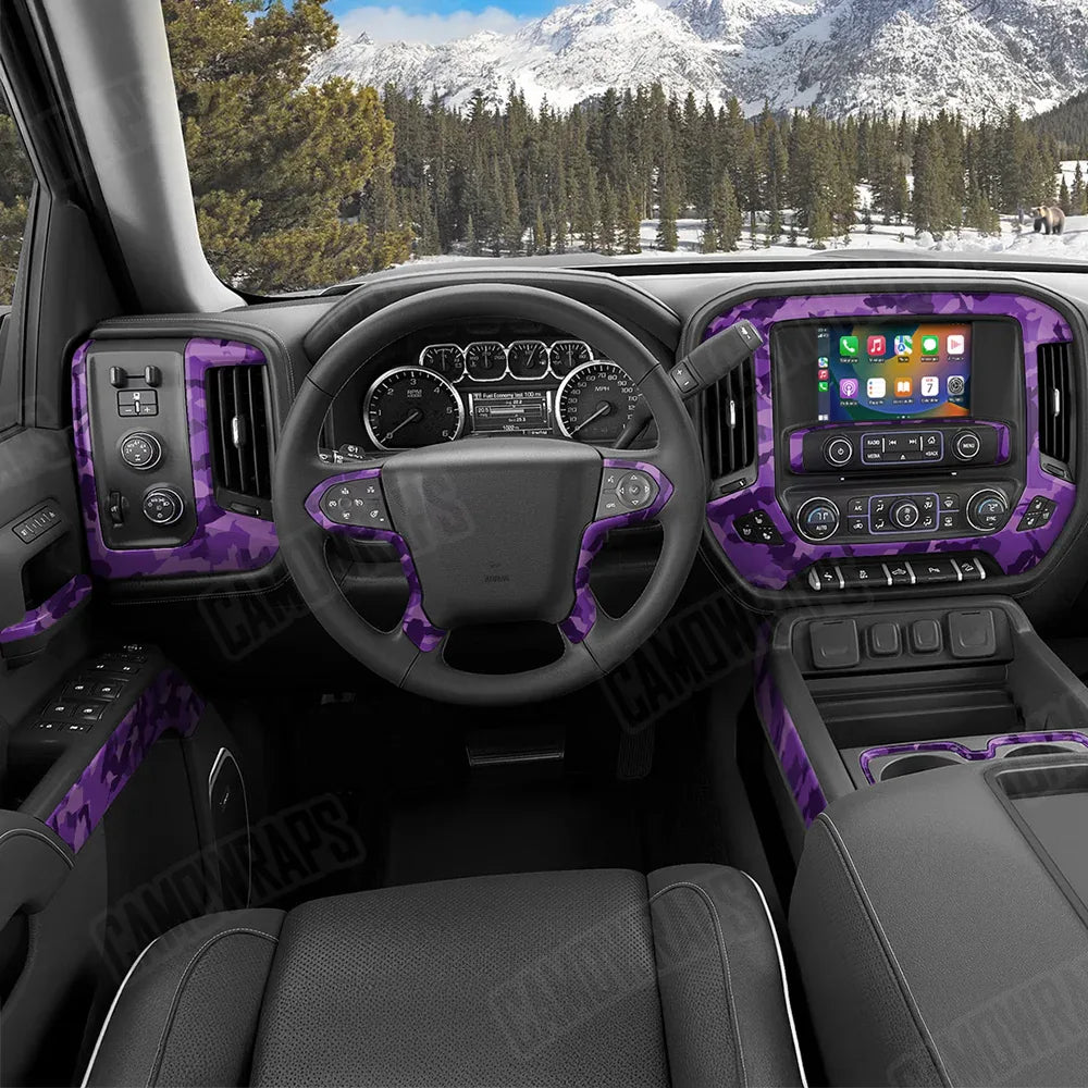 Erratic Elite Purple Car Interior Skins