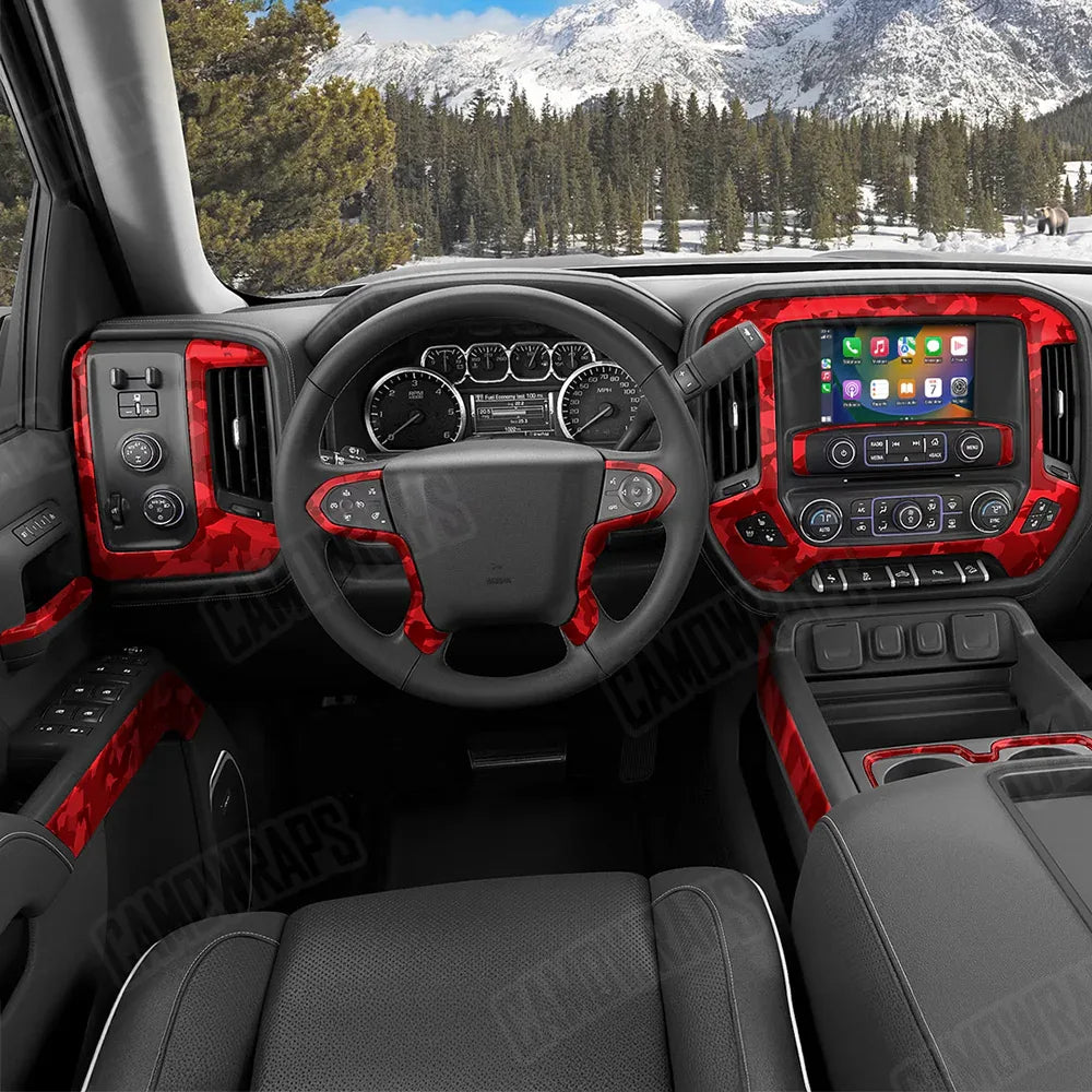 Erratic Elite Red Car Interior Skins