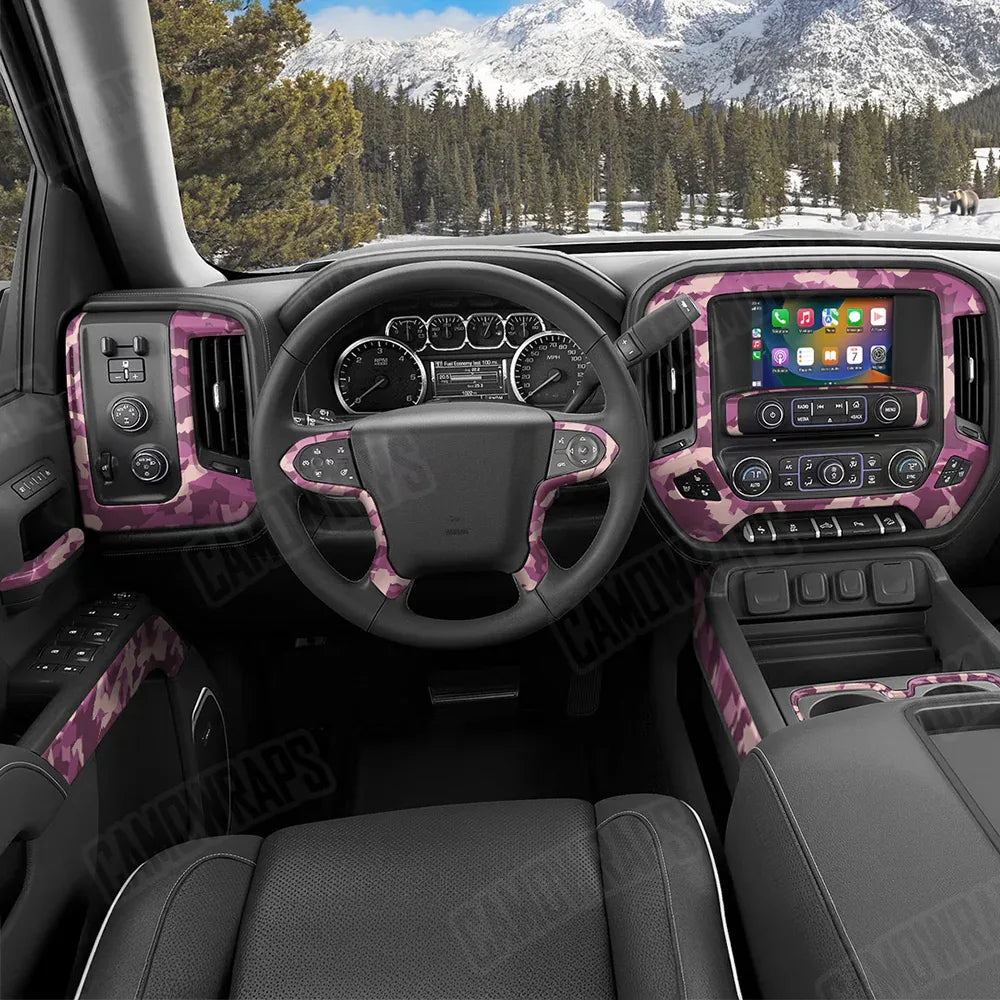 Erratic Floral Car Interior Skins