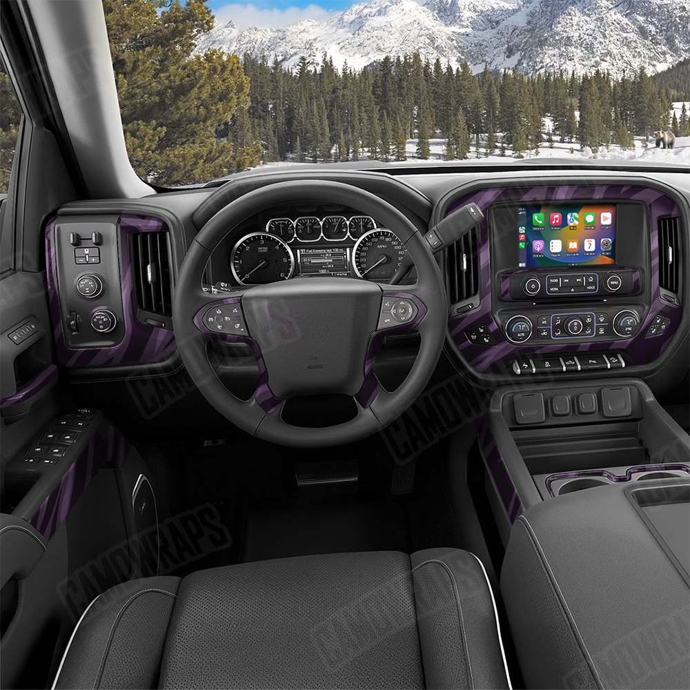 Fun Stripe Darkwing Car Interior Skins