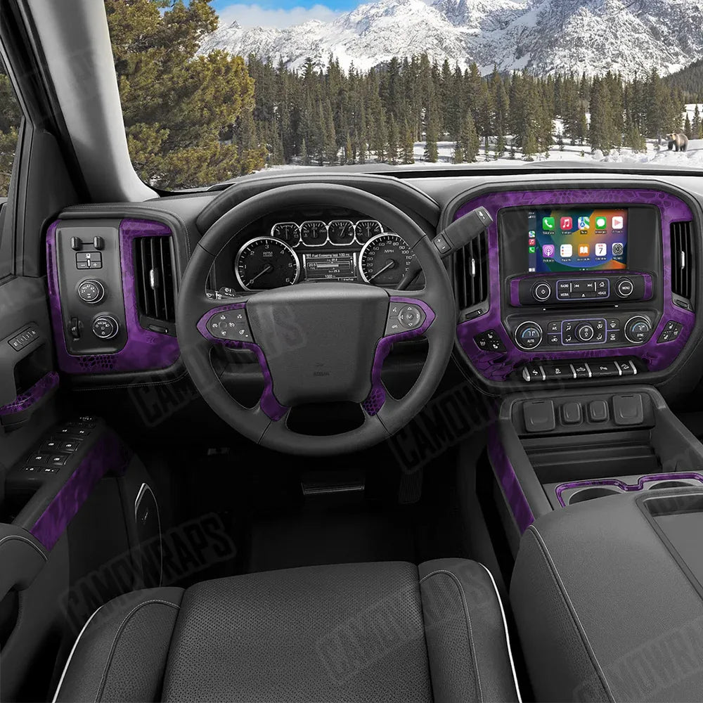 Kryptek Purple Car Interior Skins