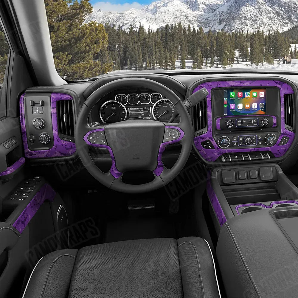 Battle Storm Elite Purple Car Interior Skins