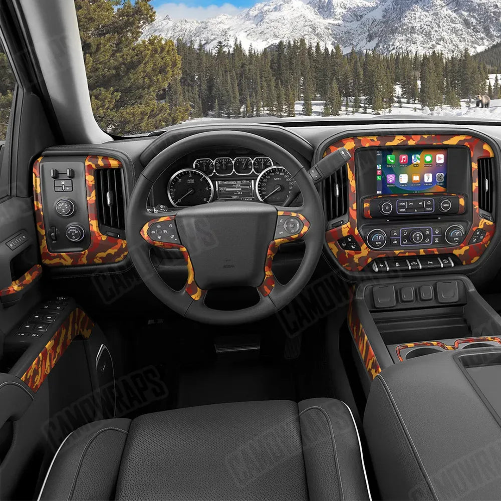 Ragged Autumn Car Interior Skins