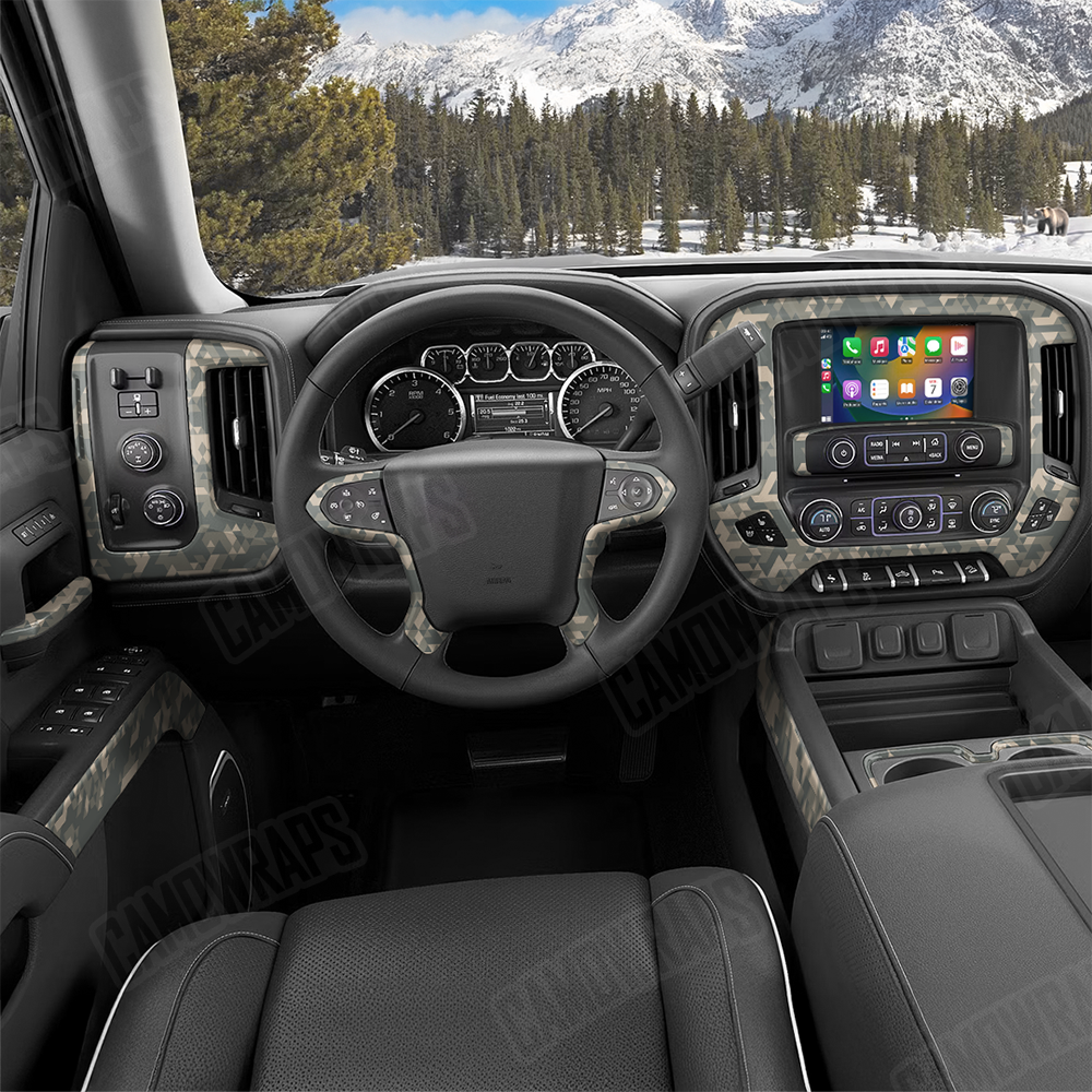 Triangle Army Car Interior Skins