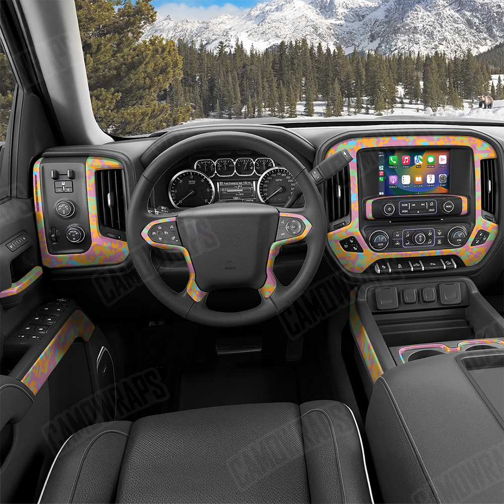 Triangle Sherbert Car Interior Skins