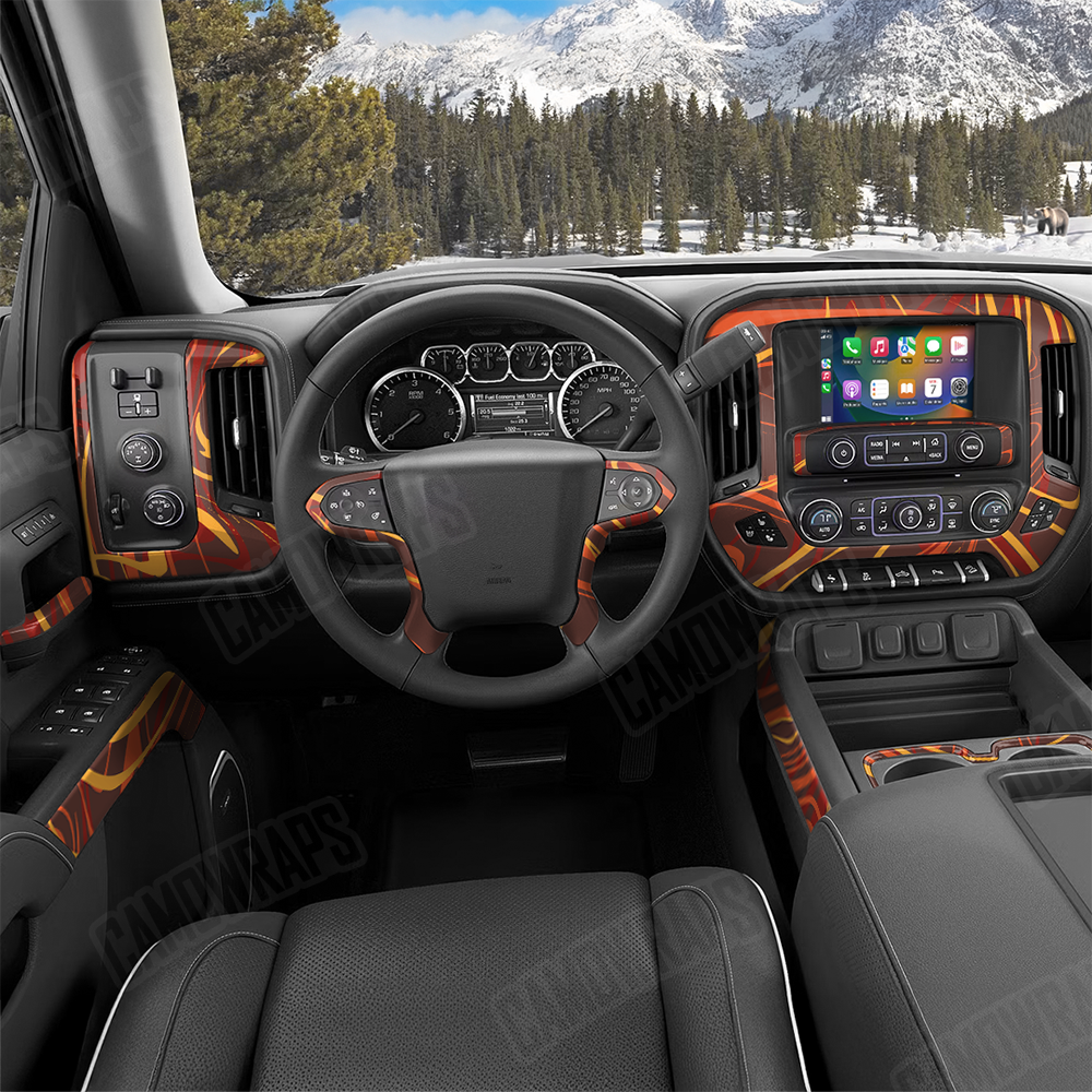 Liquid Smoke Autumn Car Interior Skins