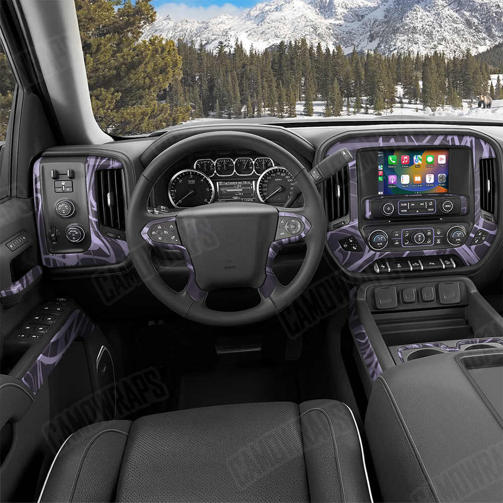 Liquid Smoke Lilac Car Interior Skins