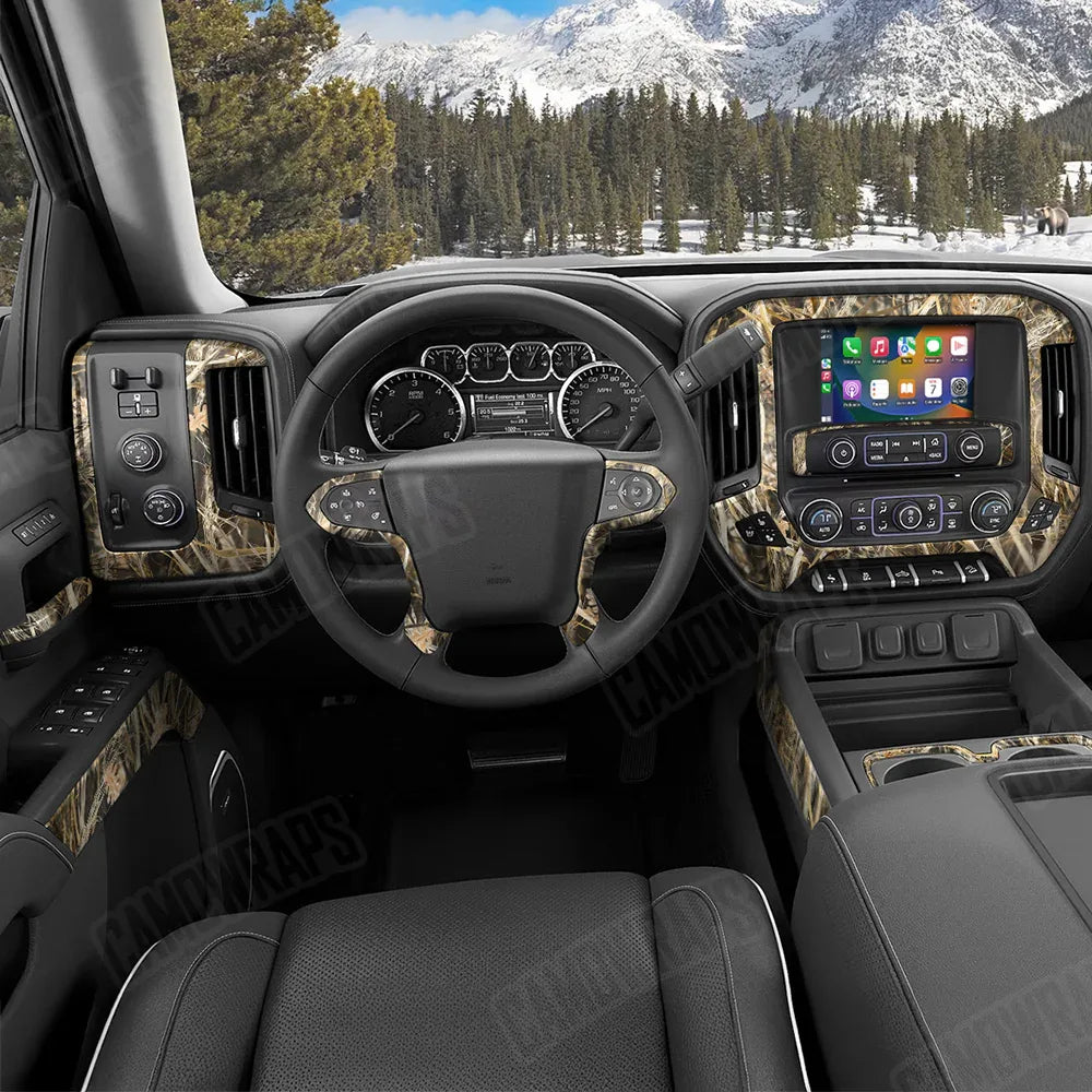 Nature Dry Grassland Car Interior Skins