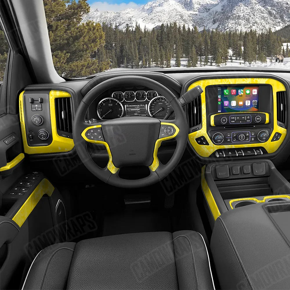 Pasted Elite Yellow Car Interior Skins