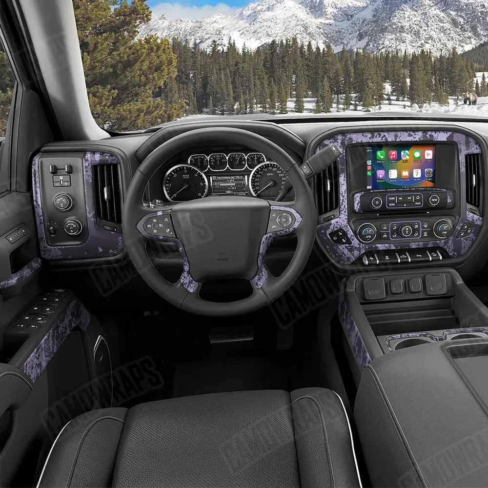 Pasted Lilac Car Interior Skins