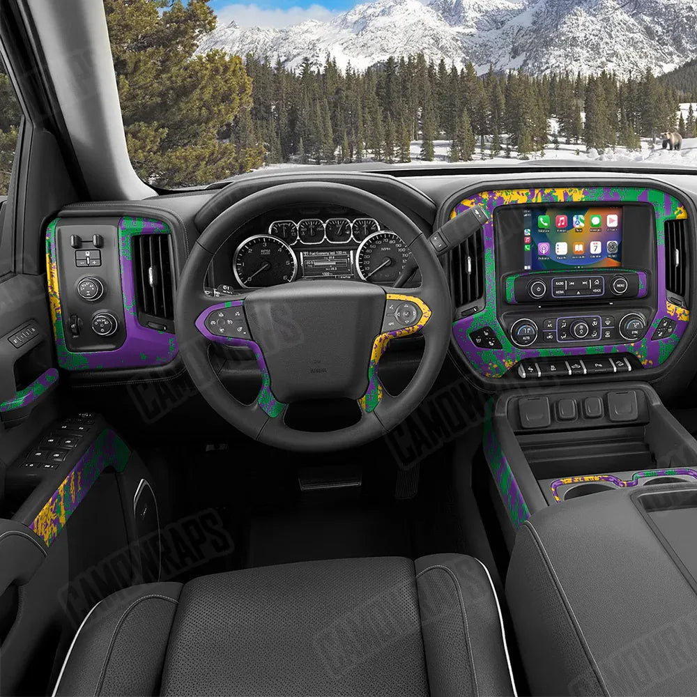 Pasted Mardi Gras Car Interior Skins