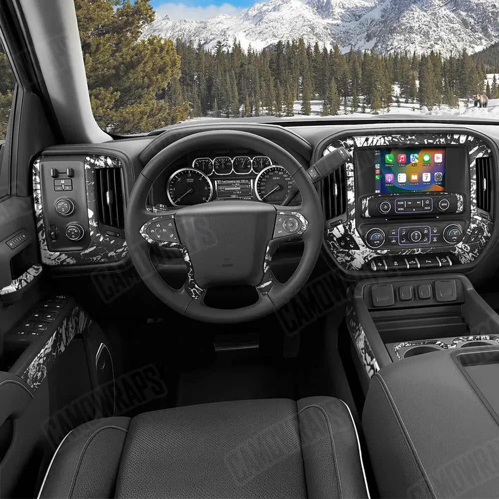 Prym1 Camo Black Ice Car Interior Skins
