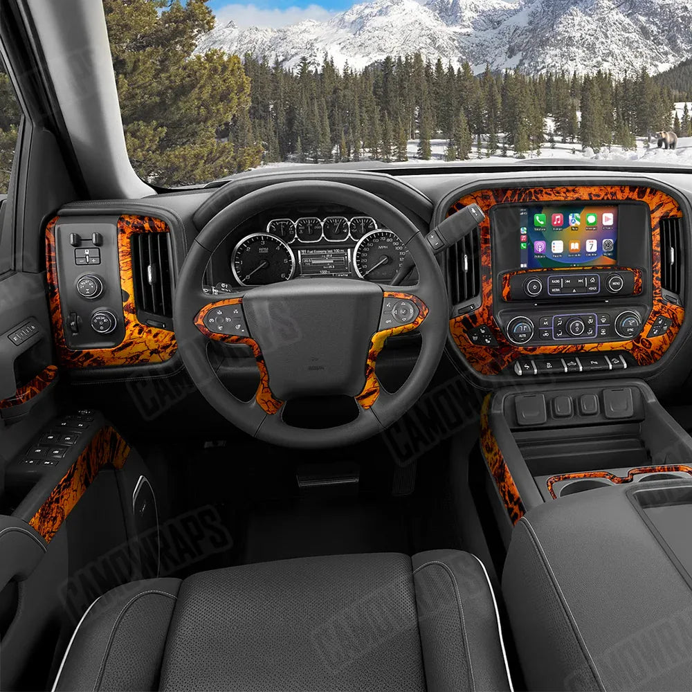Prym1 Camo Fire Storm Car Interior Skins
