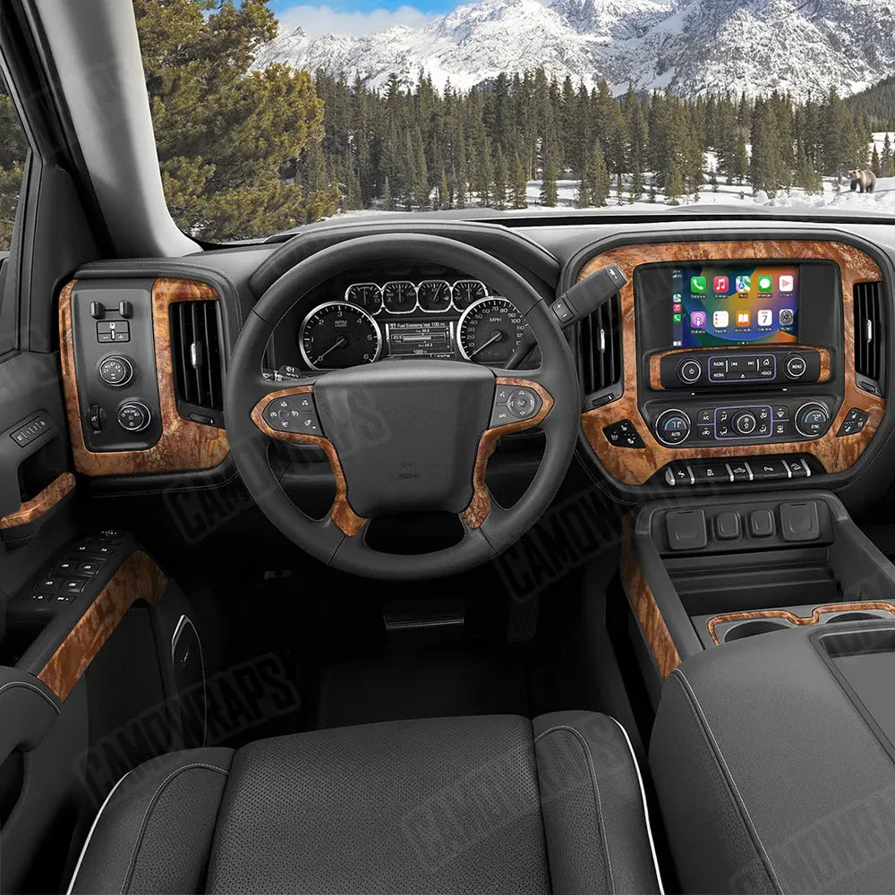 Realtree Aspect Burnt Orange Car Interior Skins
