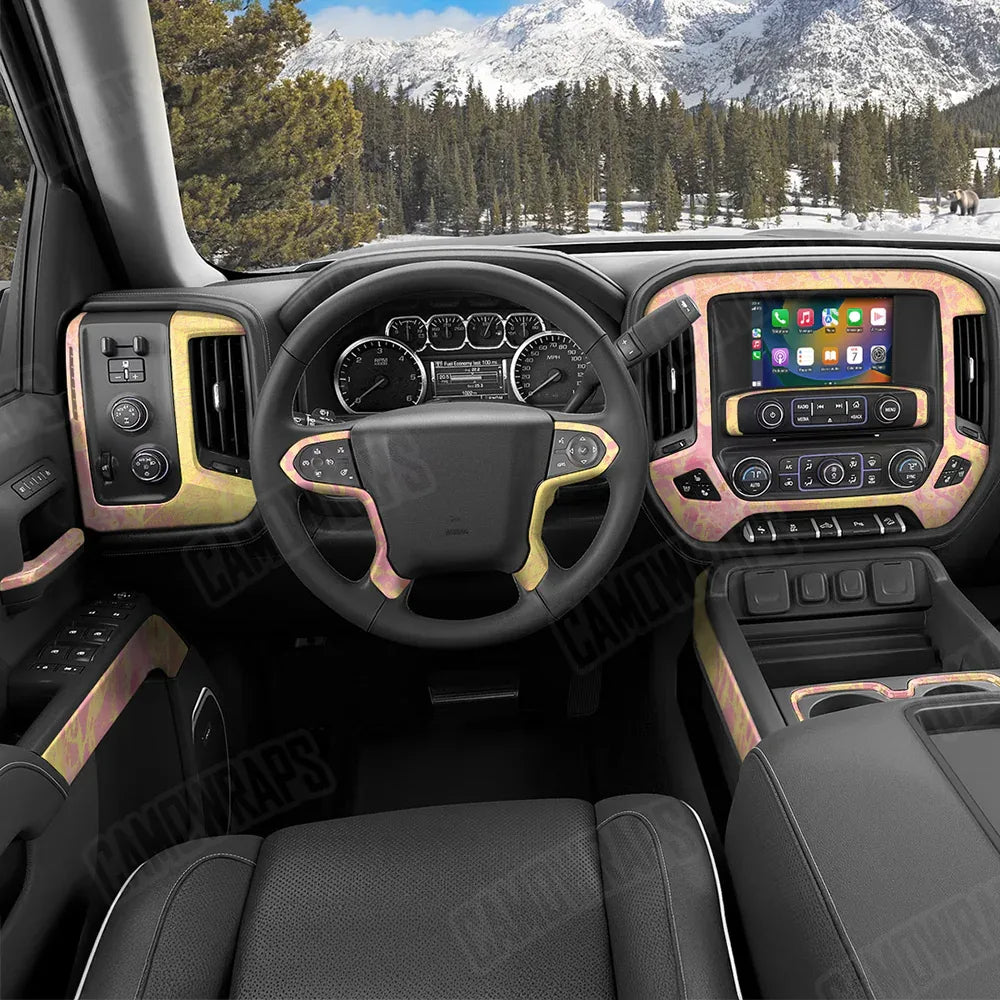 Realtree WAV3 Strawberry Lemonade Car Interior Skins