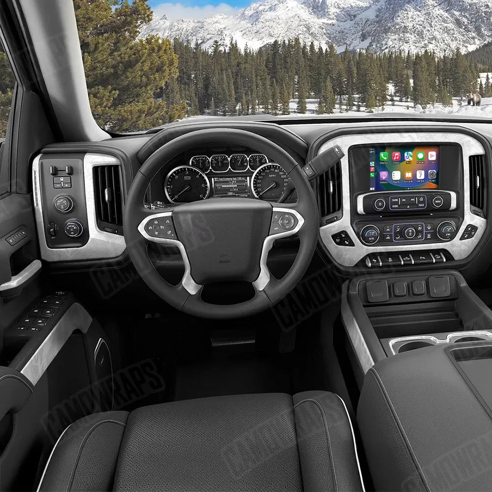 Realtree WAV3 White Car Interior Skins