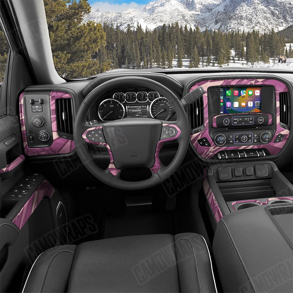 Sharp Floral Car Interior Skins