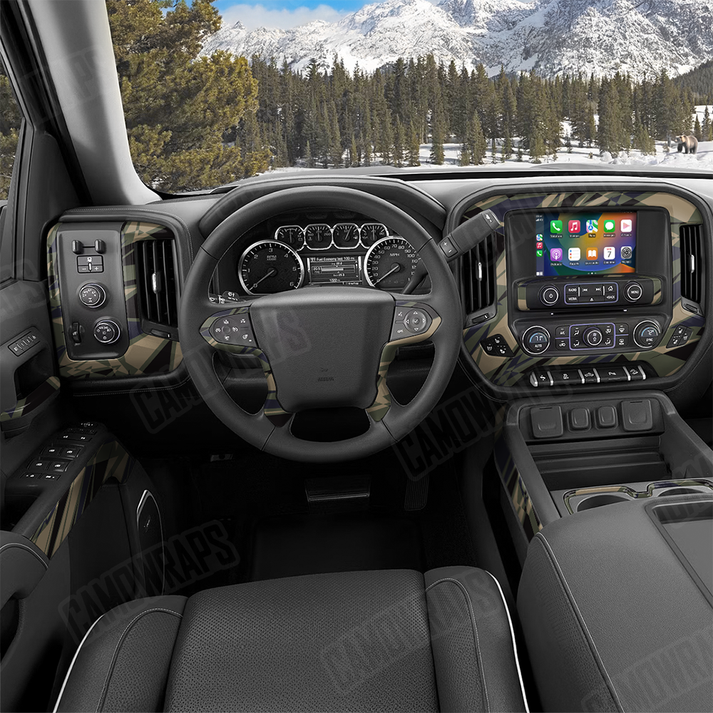 Sharp Militant Blue Car Interior Skins