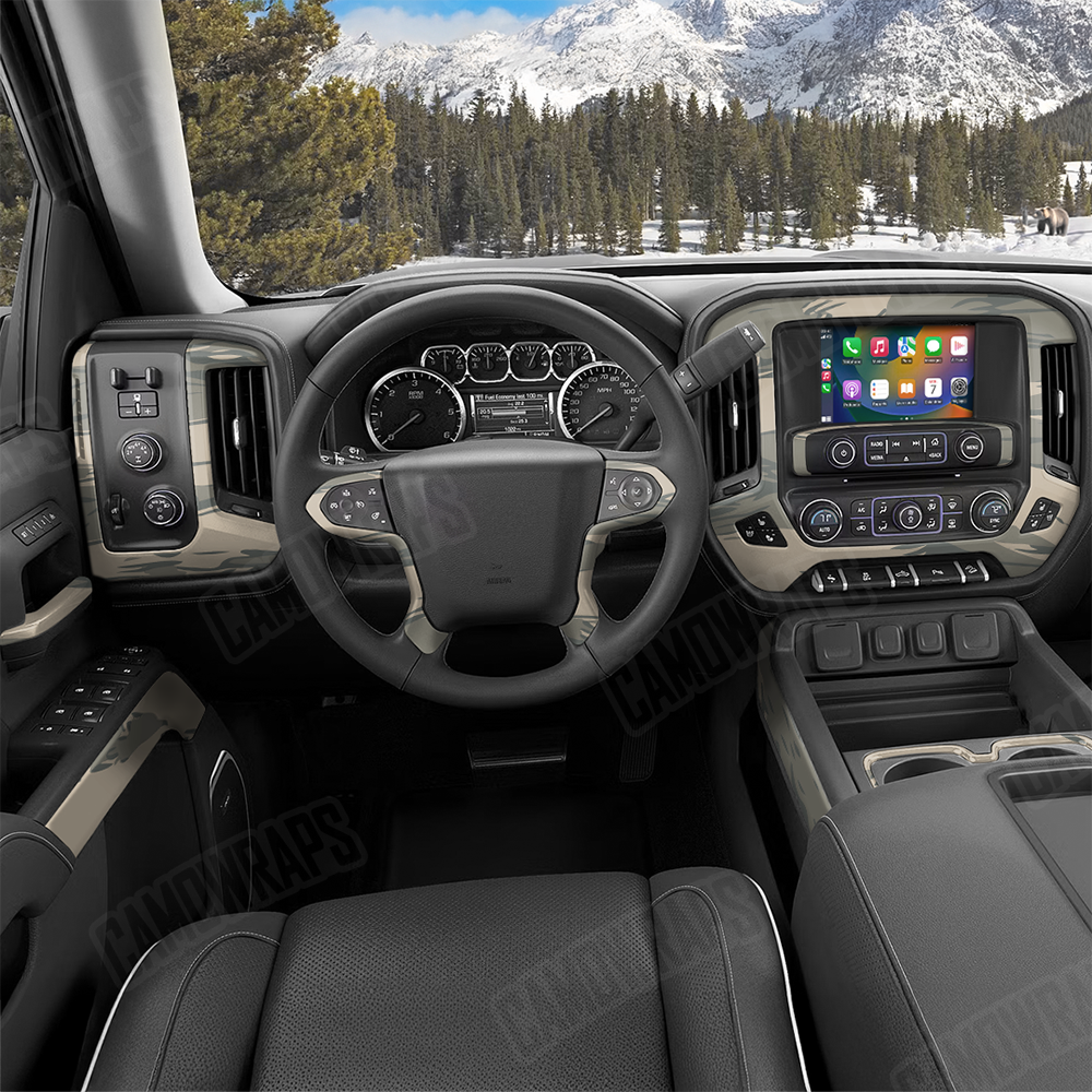 Shredded Army Car Interior Skins