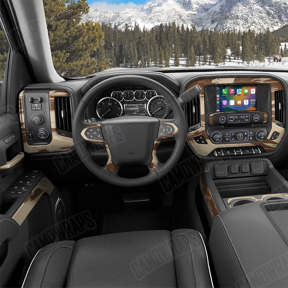 Shredded Desert Car Interior Skins