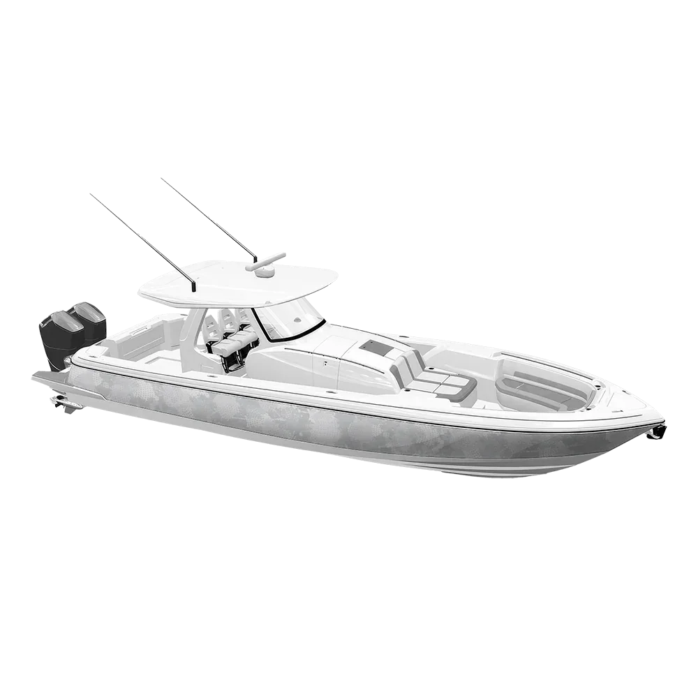 Halftone Splatter Elite White Yacht Wraps