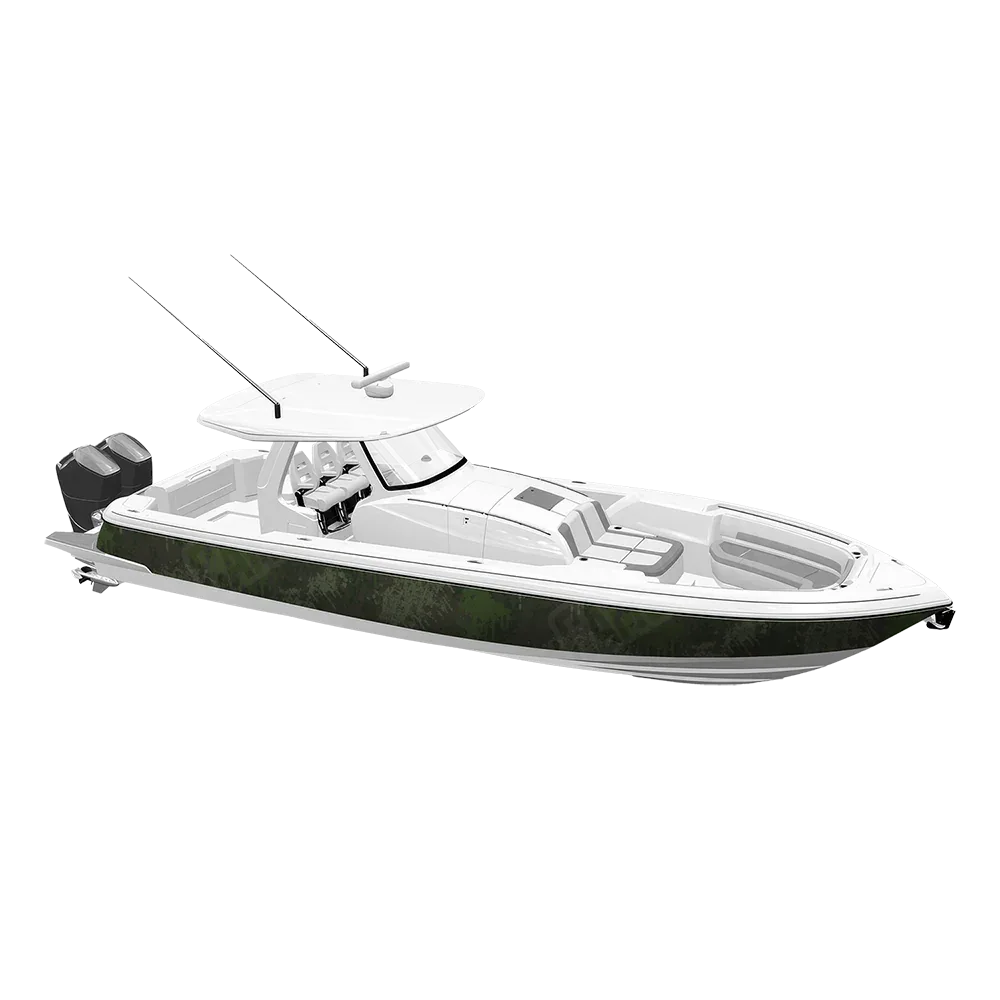 Pasted Army Dark Green Yacht Wraps