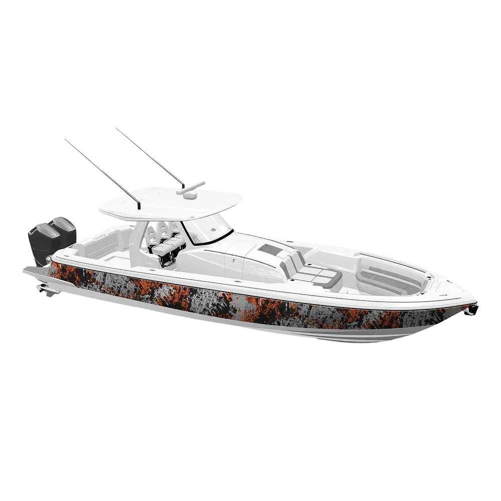 Pasted Orange Tiger Yacht Wraps