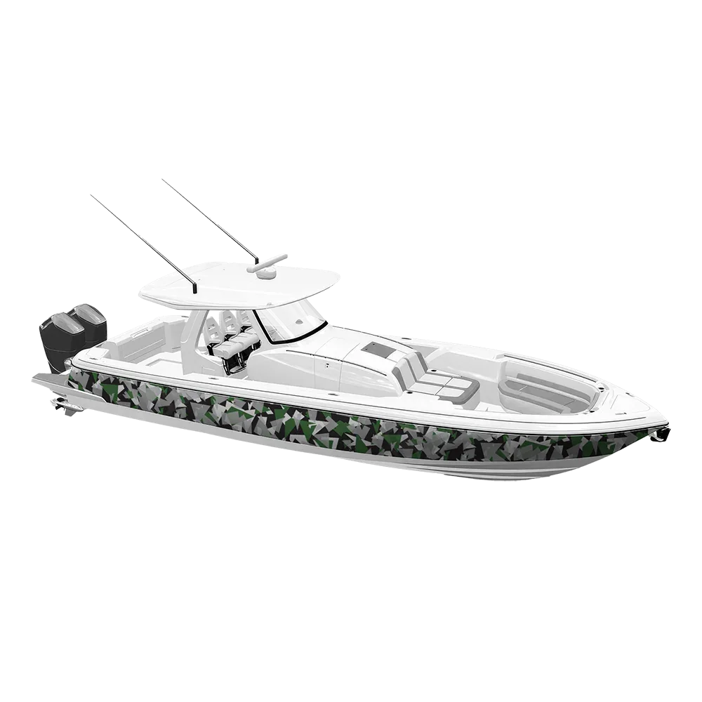 Shattered Green Tiger Yacht Wraps