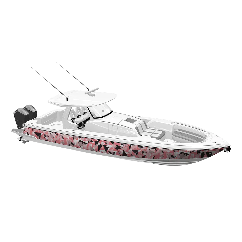 Shattered Pink Yacht Wraps