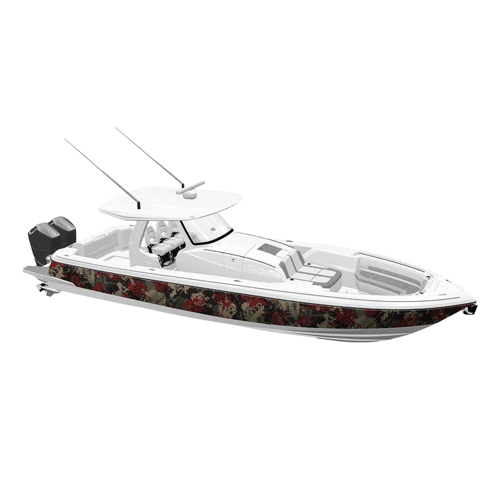 Tire Splatter Militant Red Yacht Wraps