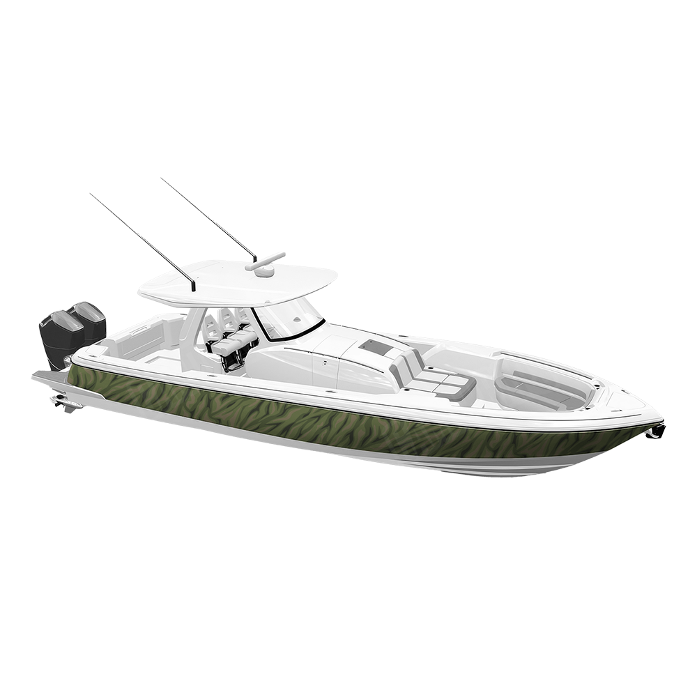 Fun Stripe Army Green Yacht Wraps