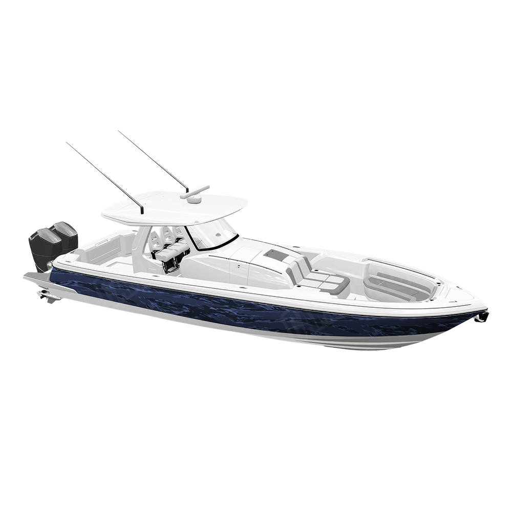 Shredded Blue Midnight Yacht Wraps