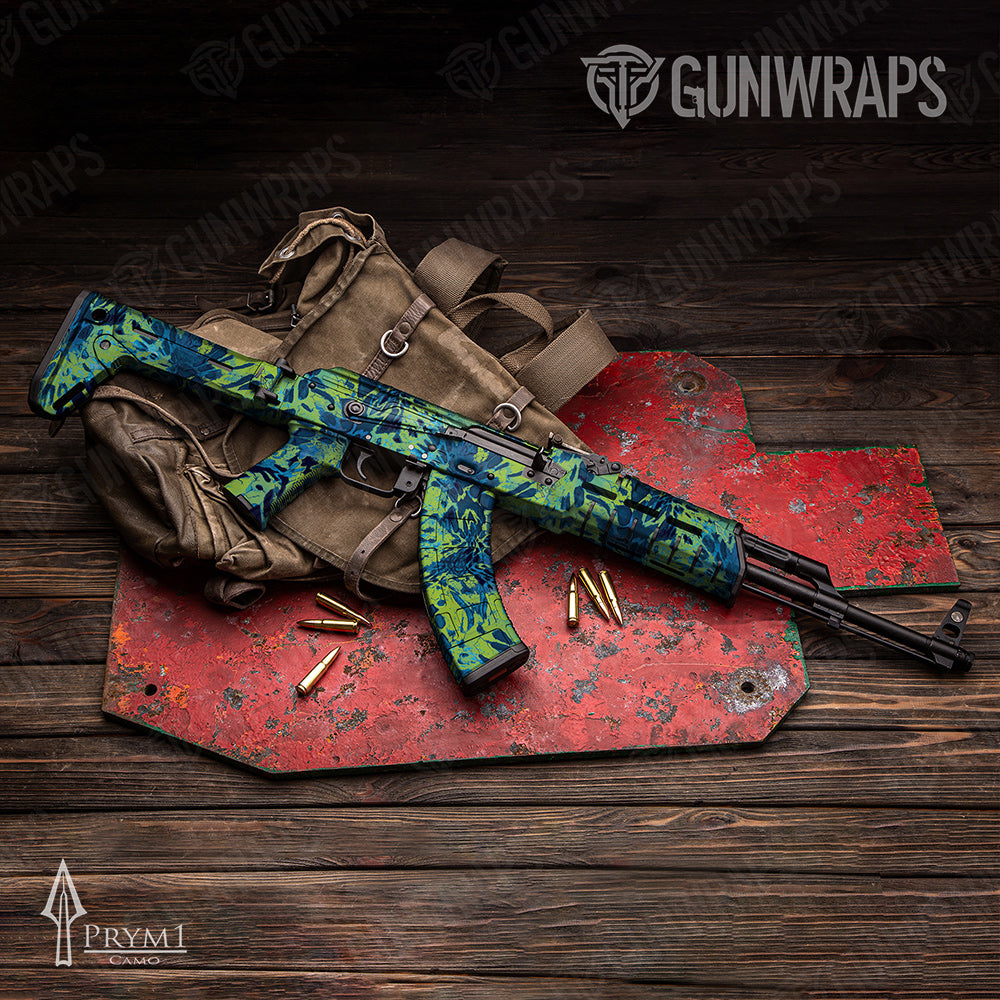 Prym1 Camo Blue Tang AK-47 Gun Skin Vinyl Wraps