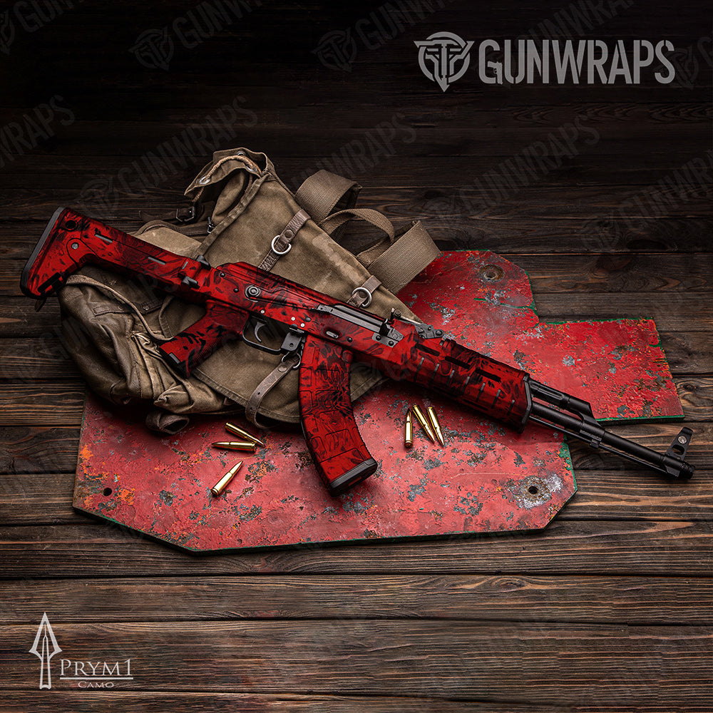 Prym1 Camo Red AK-47 Gun Skin Vinyl Wraps