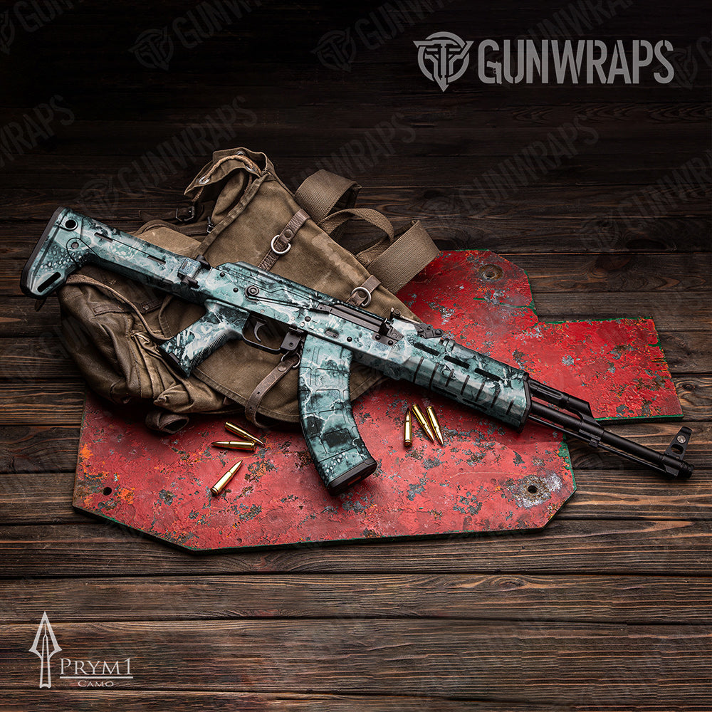 Prym1 Stream Sea Foam AK-47 Gun Skin Vinyl Wraps