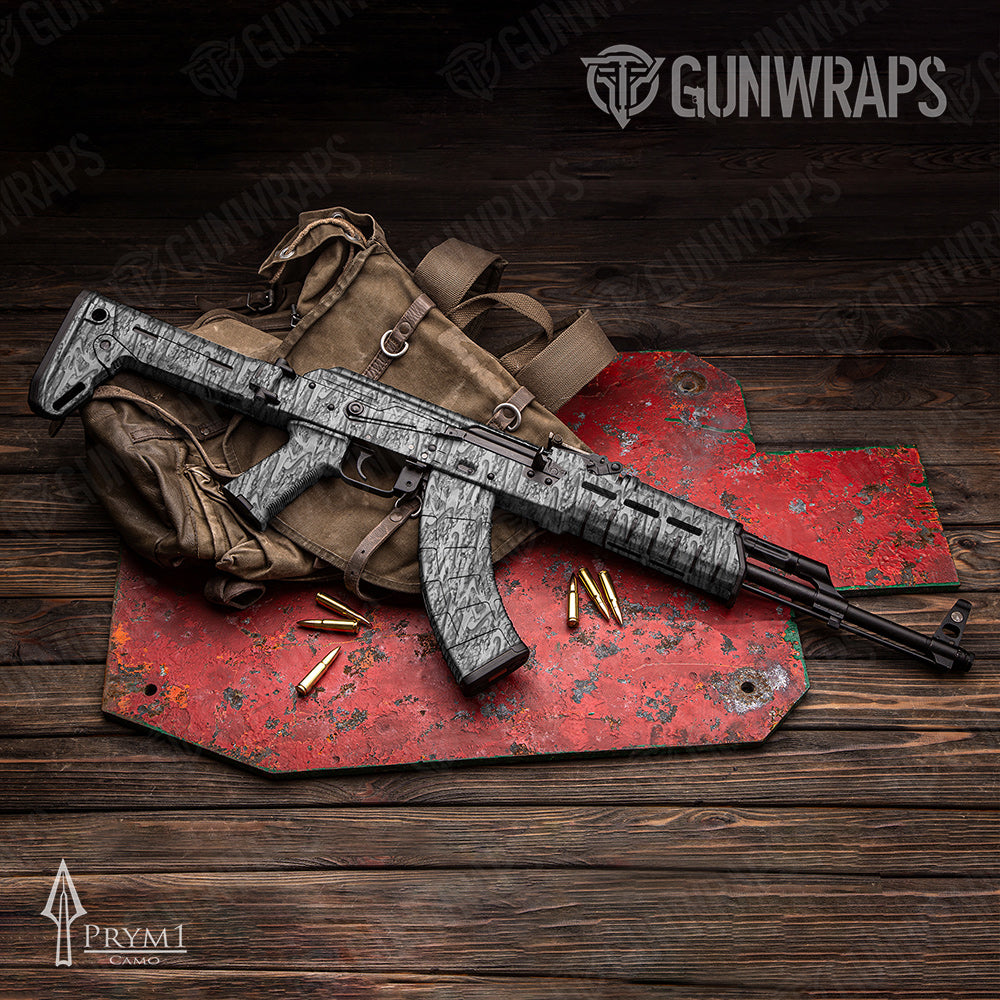 Prym1 Timber Hole Snow AK-47 Gun Skin Vinyl Wraps
