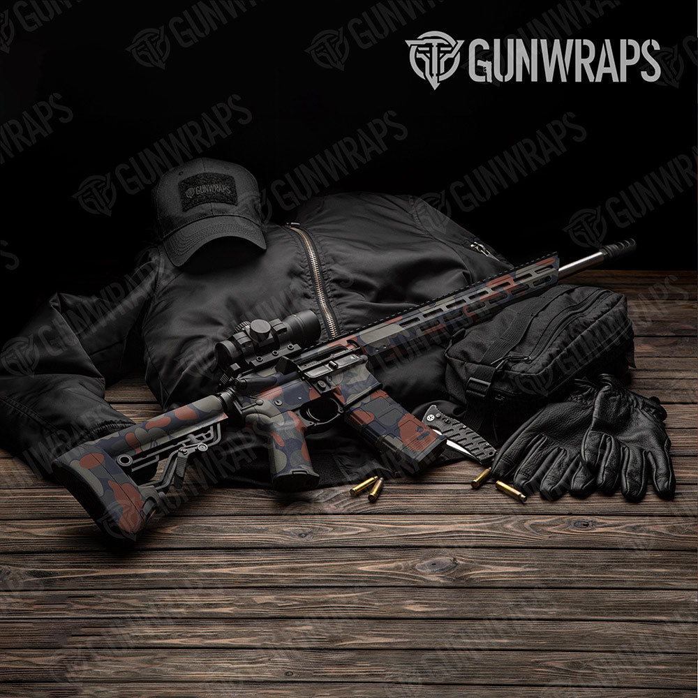 Bape Blue Copper AR-15 Gun Skin Vinyl Wraps