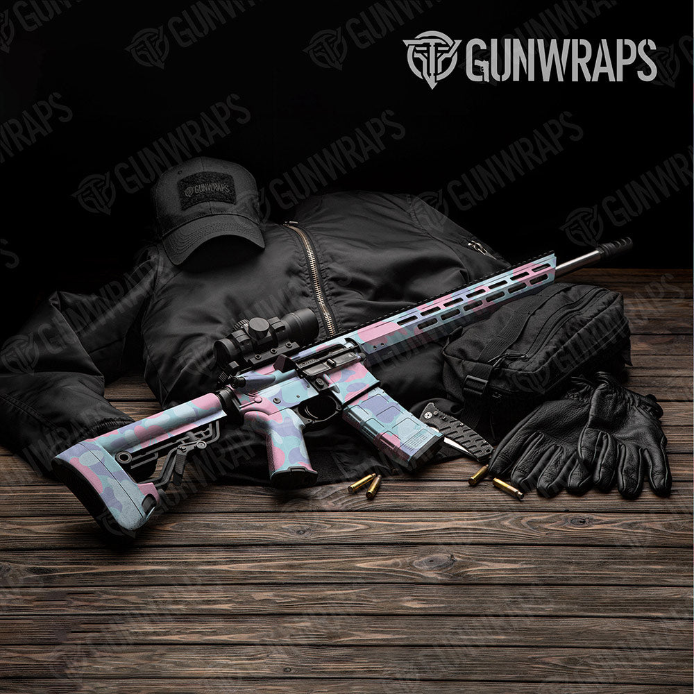 Bape Cotton Candy AR-15 Gun Skin Vinyl Wraps